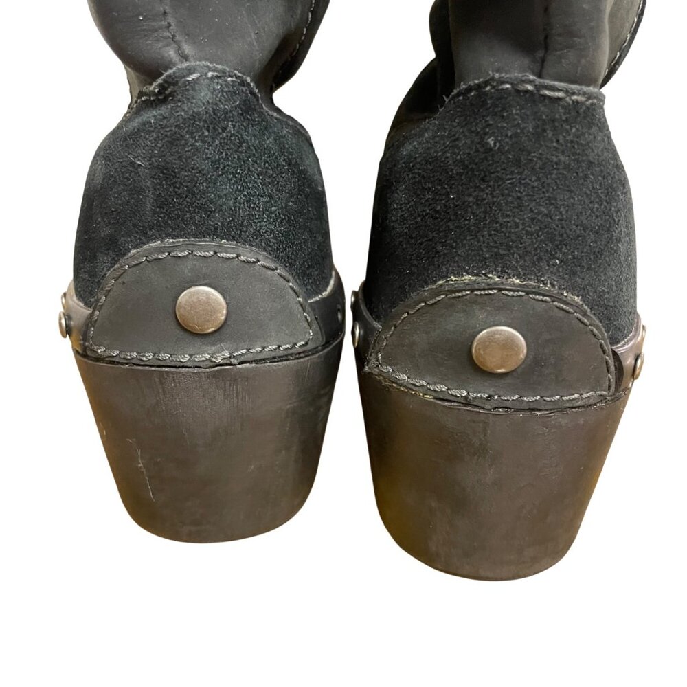 Crocs Cobbler Studded Suede Patchwork Pull On Boo… - image 5